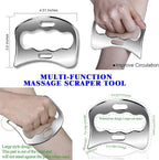 BYYDDIY 3 in 1 Stainless Steel Muscle Scraper Tools Set, Scraping Massage Tools - Image 5