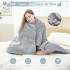 SNUGSUN Heated Twin Blanket Double Sided Sherpa, Soft Heating Electric Blanket - Image 2
