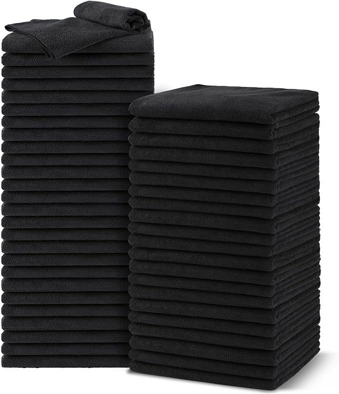 UNIMADE Salon Towels 48 Pack, Microfiber Barber Towel Bulk, Fast Drying Hair by Unimade