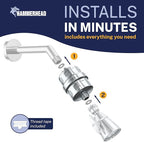 HammerHead Showers® Solid Metal Shower Head Filter – KDF 55 Shower Filter - Image 7