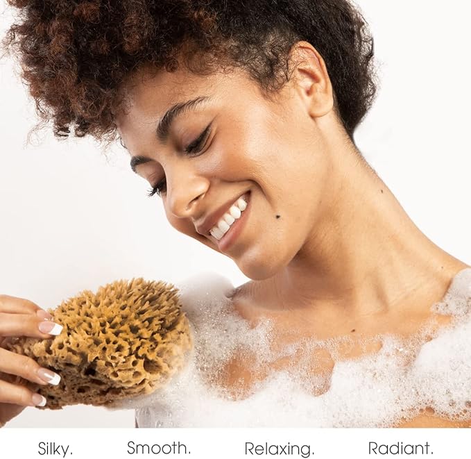 Naroa Soft Natural Shower Sponge | Gentle Sea Loofah - Image 3