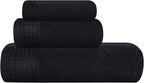 GLAMBURG Ultra Soft 3 Pack Cotton Towel Set, Contains a Bath Towel 28x55 inch by GLAMBURG