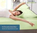 Royale Linen 400 Thread Count 100% American Grown Cotton Fitted Sheet Twin Size - Image 7