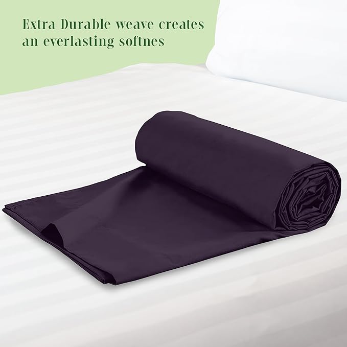 Elegant Comfort Premium Hotel Quality 1-Piece Flat Sheet, Luxury & Softest 1500 - Image 3