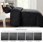 Exclusivo Mezcla Quilt Set Oversized King Size, 3 Pieces Black Cal King Quilt - Image 3