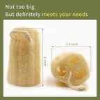 Natural Loofah Sponge Exfoliating Body Scrubber, Organic Luffa - Image 5