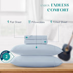 XOOX Linen 100% Egyptian Cotton Sheets California King Size - Image 3