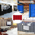 Versare Room Divider 360 Portable Wall Partition | Folding Panels | Large - Image 4