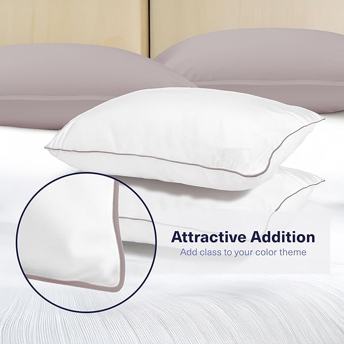 Kickoff Viscose Bamboo Pillowcase, 100% Organic Hidden Zippered Viscose Bamboo - Image 3