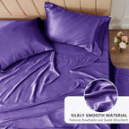 CozyLux Satin Sheets King Size Sheet Set - Image 3
