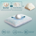 Cotelovo Shredded Memory Foam Cooling Soft Bamboo Viscose Pillow Adjustable - Image 6