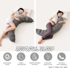 Peallow – Long Round Body Pillow - Image 5