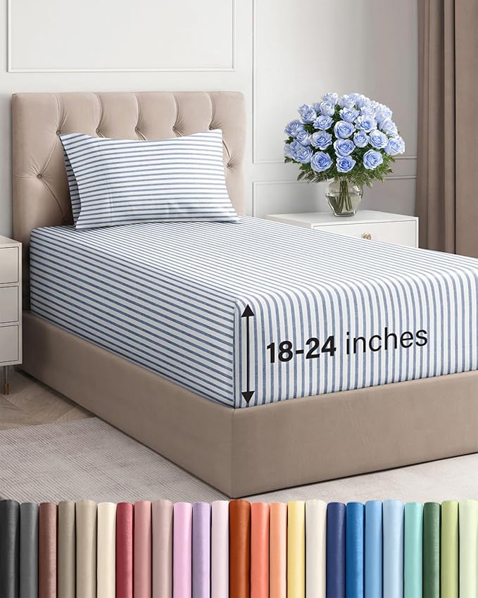Extra Deep Twin Sheet Set by CGKUnlimited