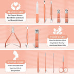 Manicure Set Nail Clipper Set Men Women 12 in 1 Nail Care Kit - Image 2