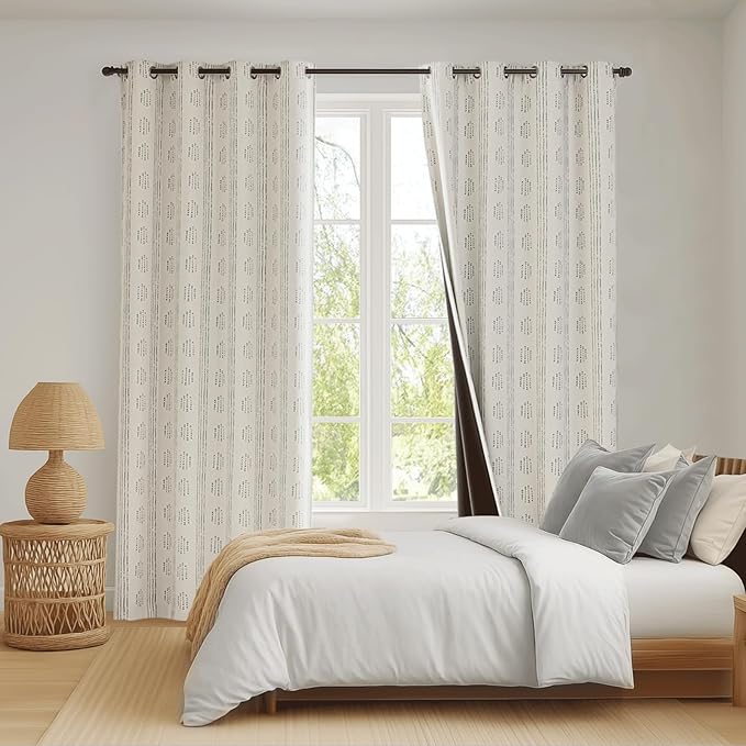 100% Boho Blackout Curtains 96 Inches Long - Image 9