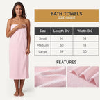 REDKISS 6 Piece Pink Towel Set, Extra Large Microfiber Bathroom Towels Set - Image 3