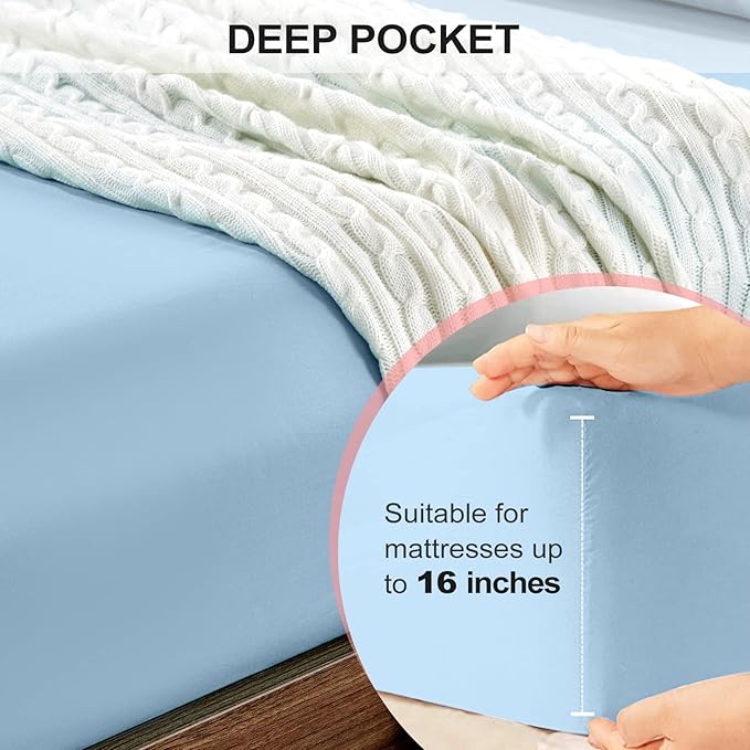 FreshCulture King Fitted Sheet Only 2 Pack - Image 4