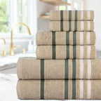 CASA COPENHAGEN Exotic 6 Pieces Towel Set- Grey Violet, 525 GSM 2 Bath Towel 2 - Image 6