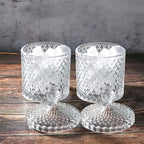 rejomiik Qtip Holder Glass Apothecary Jars - Image 7