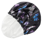 Shower Cap for Women, Double Layers Shower Caps Reusable Waterproof, Bathing - Image 8