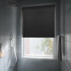 HESTIA No Drill Cordless Blackout Roller Shades Screwless Waterproof Shower by HESTIA