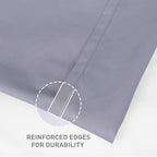 Full Size Flat Sheet 4 Pack, 100% Cotton Percale Flat Bed Sheet, Breathable & - Image 3