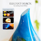Porseme 280ml Essential Oil Diffuser Glass Color Changing Aroma Air Diffusers - Image 4