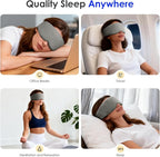 Weighted Eye Mask for Sleeping, Soft Minky Sleep Mask for Side Sleeper - Image 7