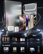 65W for MacBook Pro Charger, 5-in-1 Retractable Wall Charger Plug for iPhone 17 - Image 7