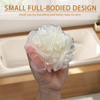 20 Pack Travel Loofah Individually Wrapped, Small Loofah Shower Puff, 30g Mini - Image 5