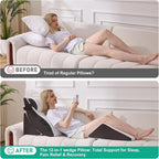 4PCS Wedge Pillow Set for After Surgery, Orthopedic Bed Wedge Pillow for Back - Image 7