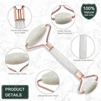 Jade Roller for Face, Facial Roller Massager Skin Care Tool, Gua Sha Facial - Image 2