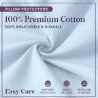 CirclesHome Wedge Pillow Cover 100% Cotton, Zippered Wedge Pillow Case Protector - Image 4