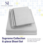 Queen Sheets Dot Grey - Image 2