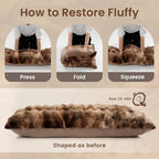 ZonLi Fluffy Body Pillow for Adults, Fuzzy Faux Fur Body Pillow - Image 8