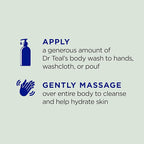 Dr Teal's Body Wash with Pure Epsom Salt, Relax & Relief with Eucalyptus & - Image 3