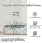 LEMIROE Floral Cotton Comforter Twin Size - Image 7