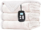 LaffyLo Electric Heated Blanket Twin Size 62 x 84, Fast Heating Blanket by LAFFYLO