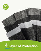 FriCARE Made in USA Disposable Face Masks, 4-Ply ASTM Level 3 Medical Grade - Image 4