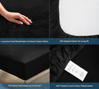 Royale Linens 400 Thread Count 100% American Grown Cotton Fitted Sheet Full Size - Image 5