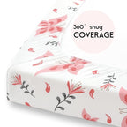 Yoofoss Pack and Play Sheets Fitted, Mini Crib Sheets 2-Pack - Image 6