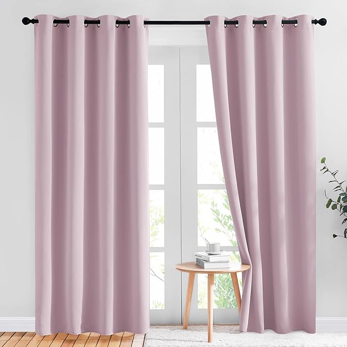 NICETOWN Blackout Pink Curtains by NICETOWN