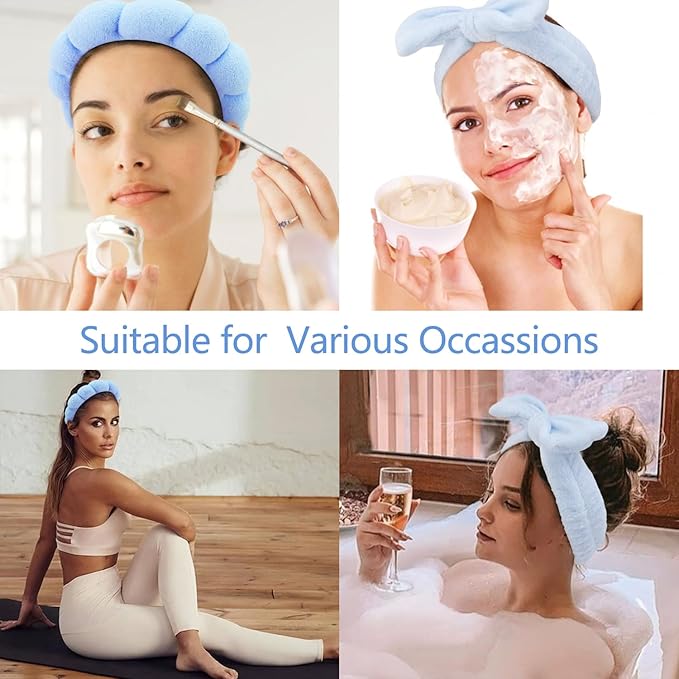 Chanaco Hairband, Soft & Comfortable Microfiber Facial Headband - Image 4