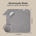 KeaBabies Hooded Baby Towel for Newborn - Image 4