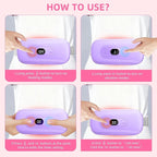Portable Heating Pad Period Cramps: 2 Timer 6 Heat Levels 6 Vibration Modes - Image 3