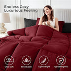 Sasttie Oversized King Comforter Set, 7 Pieces Reversible Bed in a Bag - Image 2