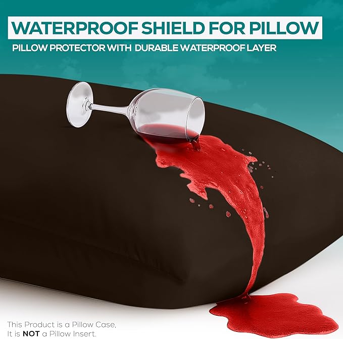 Utopia Bedding Premium 100% Waterproof Pillow Protectors - Image 3