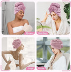 my novel things 2 Pack Extra Large Microfiber Hair Towel, 37.4" x 26.4" Towel - Image 7