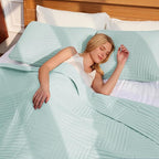 Whale Flotilla Ultra Soft King Quilt Bedding Set, Lightweight Microfiber Aqua - Image 4