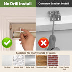 HESTIA No Drill Cordless Blackout Roller Shades Screwless Waterproof Shower - Image 5